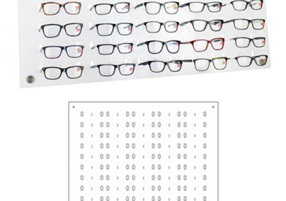 ME166 – Expositor de parede para 65 óculos
