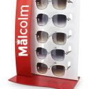 ME103 Vermelho – Expositor de balcão para 5 óculos 0