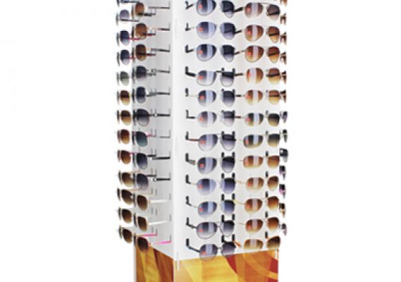 ME126 – Expositor giratório de chão para 120 óculos