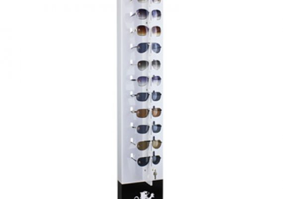 ME136 – Expositor de chão com trava para 14 óculos
