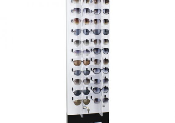 ME137 – Expositor de chão com trava para 28 óculos